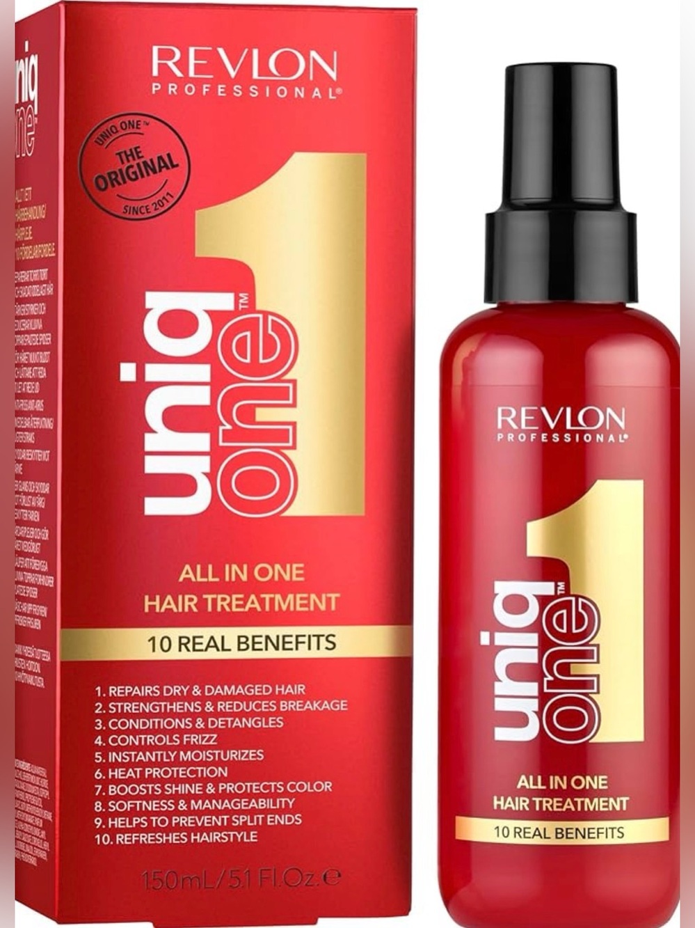 🛍️$19  Revlon Professional Red Bottle with Gold Accent
